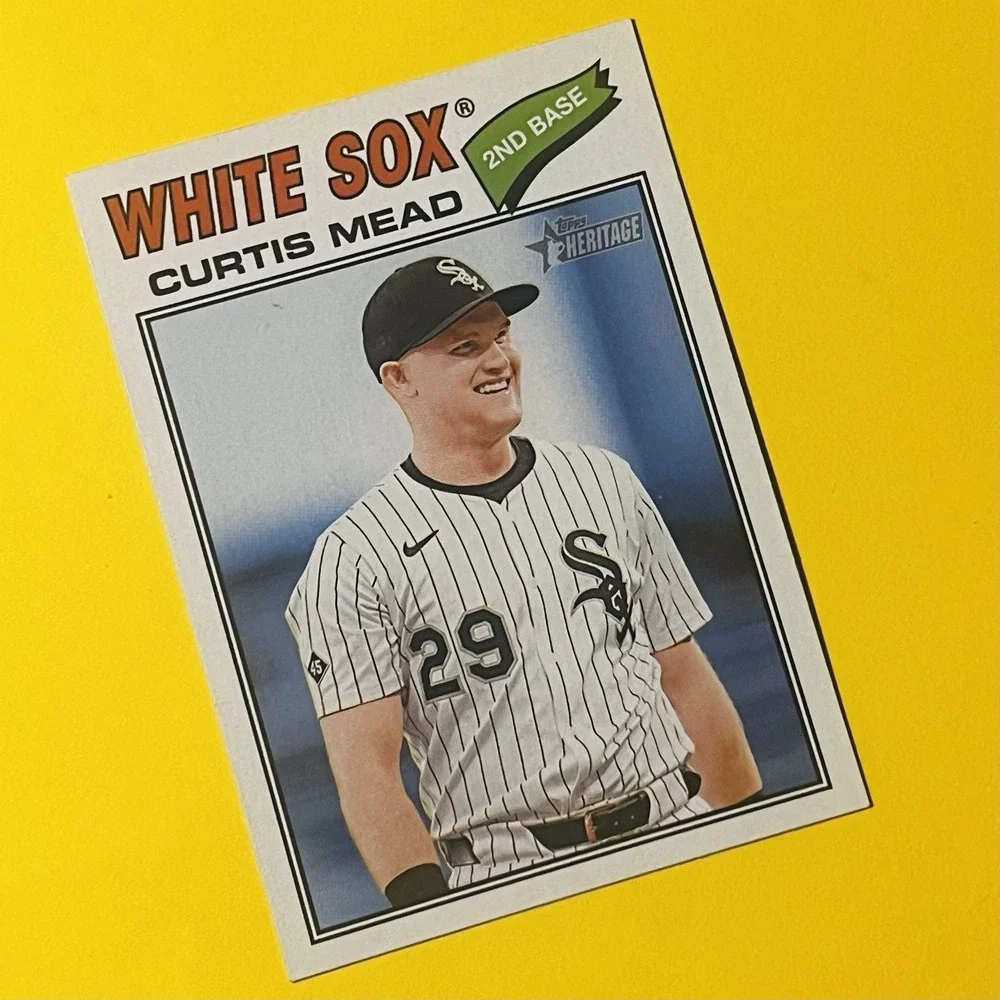 2026 Topps Heritage Baseball Curtis Mead #303 Chicago White Sox Base